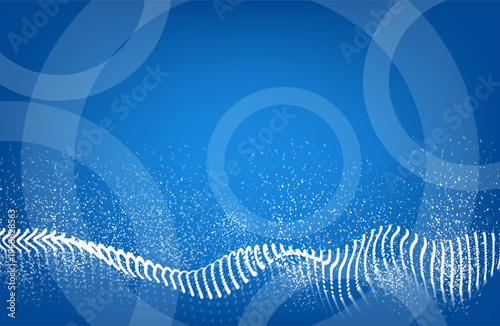 Abstract geometric background, colorful. Blue gradations, circle effect style. Modern background. Vector illustration .Eps 10. Business presentation background