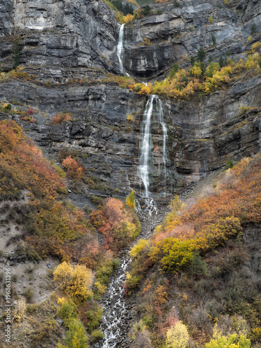 waterfall in autumn