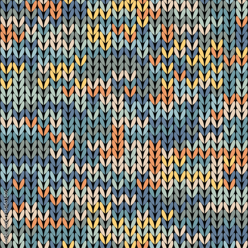 Knitted background pattern wallpaper knitting decorative print handmade textile knitting handiwork	
