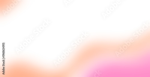 Abstract vintage orange and pink gradient waves flow softly. Warm retro tones fit banners and posters. Clean white background enhances design.