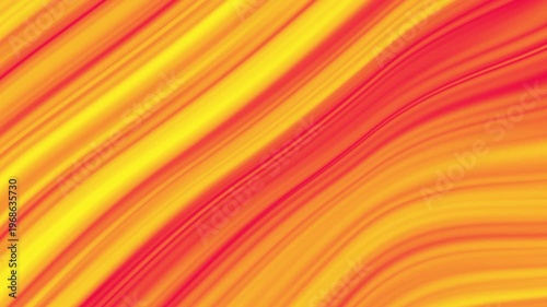 Abstract Orange Red Background Animated Liquid Wave Fluid Layered Sunset Flowing Ripple