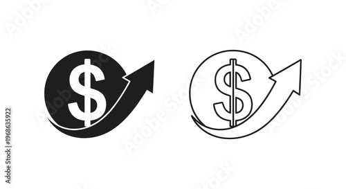 Boost Profits: Financial Growth & Wealth Strategies Vector