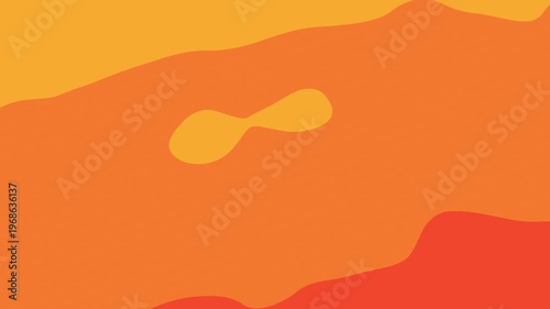 Abstract Orange Yellow Background Animated Liquid Wave Fluid Layered Sunset Flowing Ripple Motion