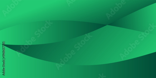 Abstract flowing green shapes with soft gradient transitions, minimal composition, corporate background design