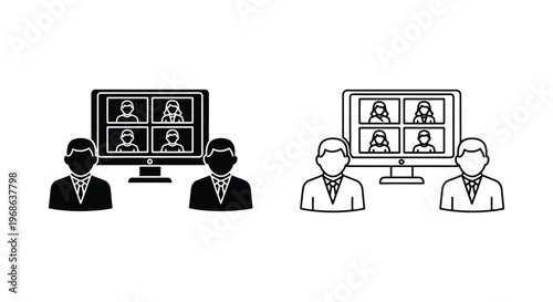 Remote Work Collaboration Tools for Teams & Productivity Vector