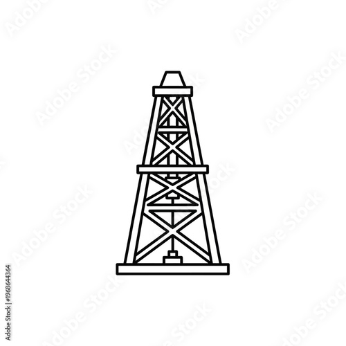 Oil Rig Drilling Platform Structure.