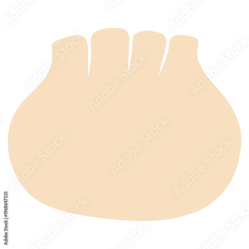 Steamed Dimsum Flat Illustration