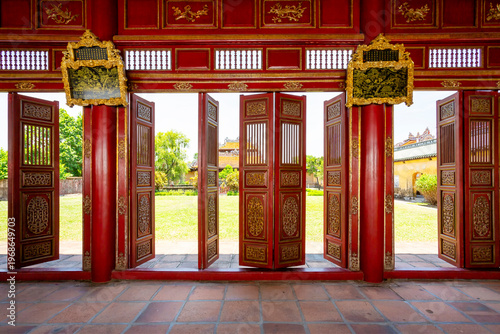 Wallpaper Mural Red Lacquer Gallery in Hue Imperial Palace Torontodigital.ca