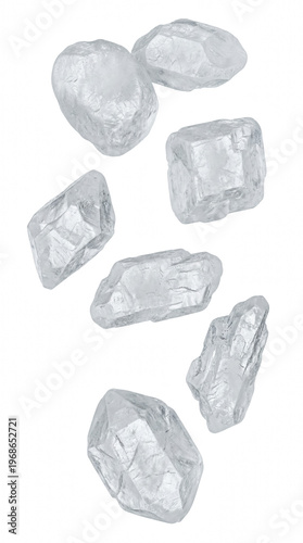 Tablou pe pânză Collection of translucent crystalline mineral stones