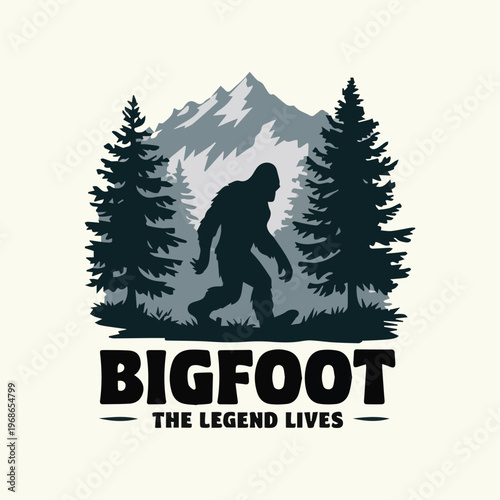 Bigfoot The Legend Lives Illustration
