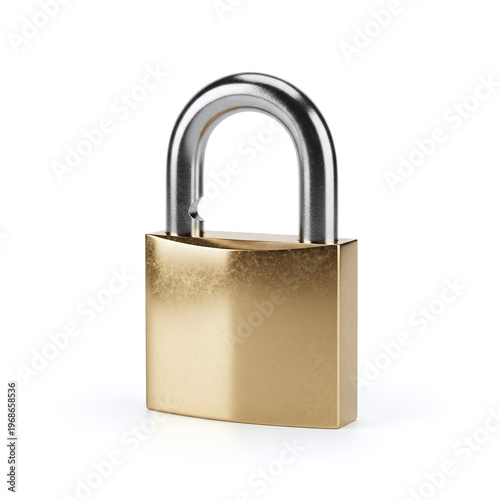 padlock isolated on white background