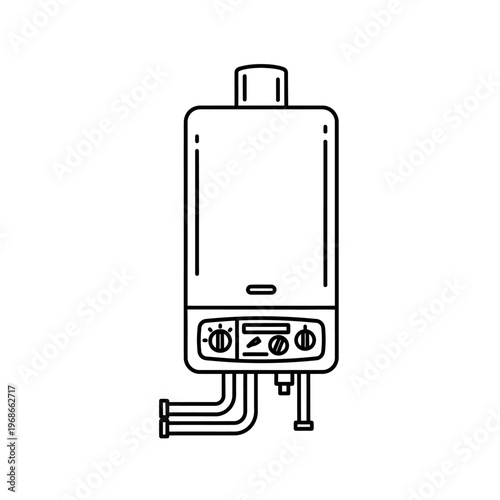 Water Heater Plumbing System Device.