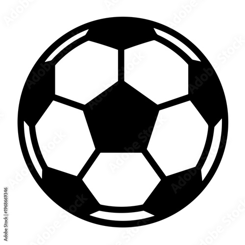 soccer ball isolated on silhouette illustration vector