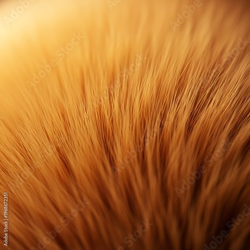 Close-up of golden fur texture, detailed animal hair.