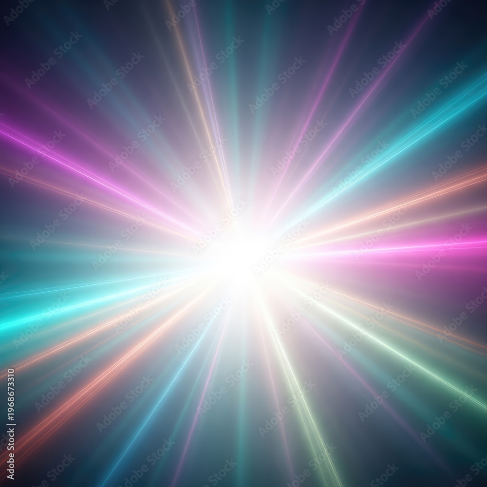 Obraz premium Glowing soft light flowing through an abstract dreamy composition creating a spiritual and mystical background texture, soft, fantasy, magic