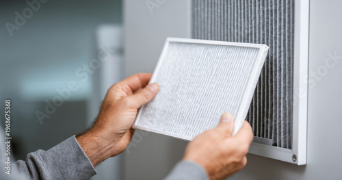 Replacing air filter in ventilation system