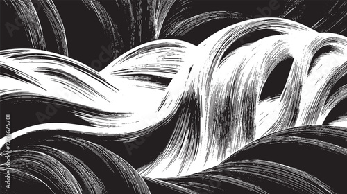 Wind currents formed by overlapping lines, a vector background, a seamless pattern.

