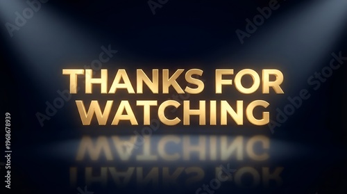 Bold Cinematic Thanks For Watching Title for Social Media Content
