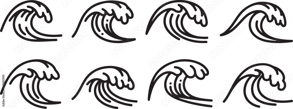 Obraz premium Intricate line art sketching of a single subject with variations Vector