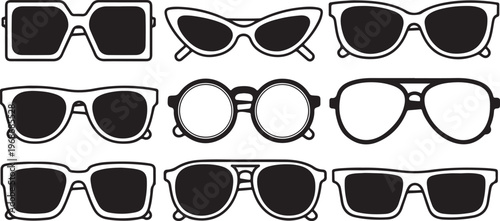 Various shapes and patterns used in graphic design and art Vector