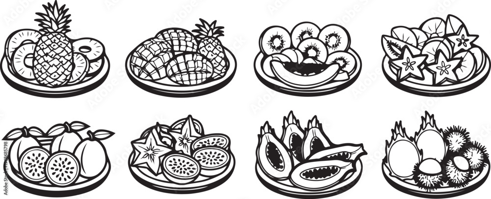 Obraz premium Elegant floral embroidery designs showcasing intricate needlework patterns Vector