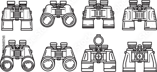 A collection of various vintage steam locomotives with different designs and features Vector