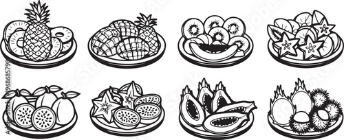 Elegant floral embroidery designs showcasing intricate needlework patterns Vector