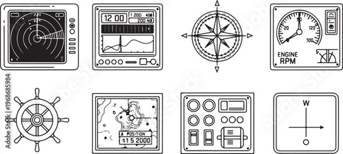Dashboard instruments and gauges for vehicle diagnostics and monitoring Vector