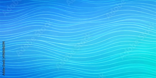 An abstract nature background of clear blue ocean water with liquid ripples and motion patterns reflecting light on a wet summer surface