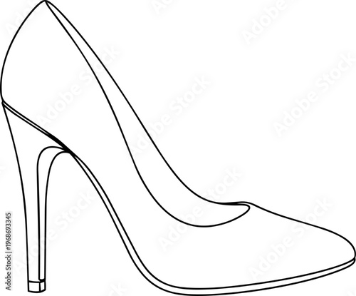 Fashion , hill , bag , glass line art vector illustration 