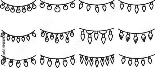 Hand-drawn illustrations of various hair styles and updos Vector