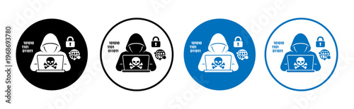 Set of Cybercrime Hacker Symbols