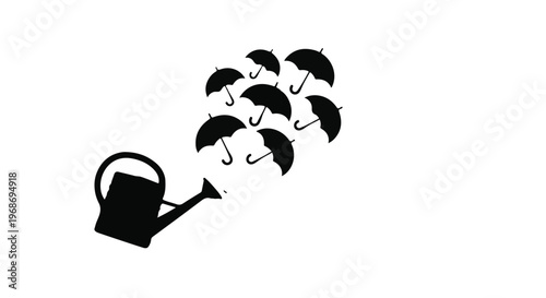 Silhouette of a hand holding a gun vector illustration