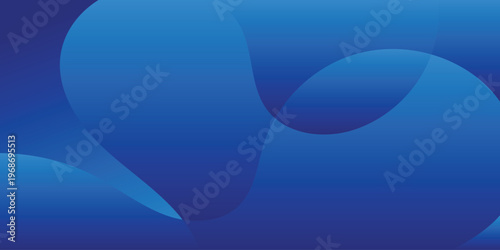 Blue Abstract Fluid Wave Background with Gradient Layers, Smooth Curved Shapes and Minimal Modern Style, Perfect for Website Headers, Banners, Presentations and Corporate Use