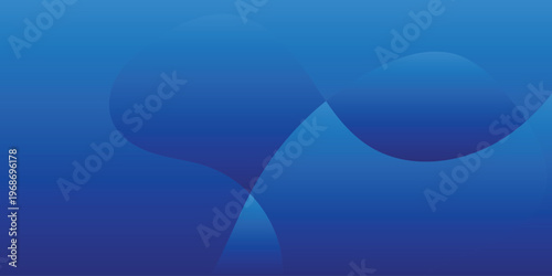 Blue Abstract Fluid Wave Background with Gradient Layers, Smooth Curved Shapes and Minimal Modern Style, Perfect for Website Headers, Banners, Presentations and Corporate Use