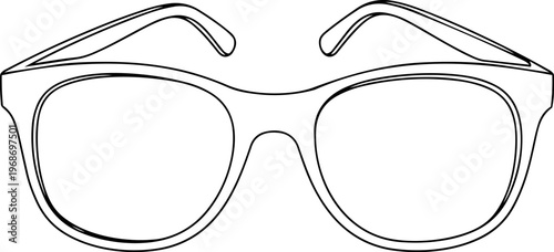 Fashion , hill , bag , glass line art vector illustration 