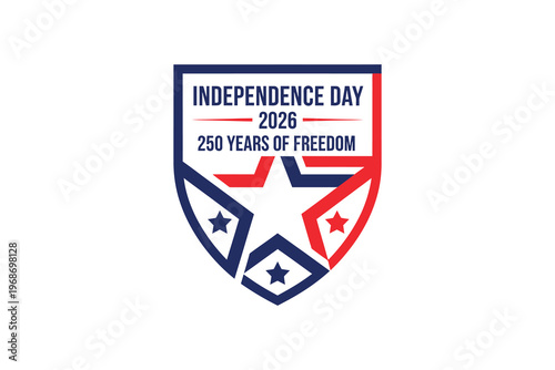 USA Independence Day 2026 250th Anniversary Semiquincentennial Patriotic Badge