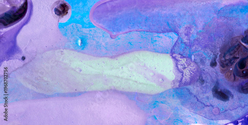 A Creative Combination of Dirty Parchment and Liquid Art