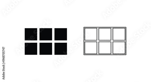 Modern Minimalist Grid Design Patterns for UI/UX Vector