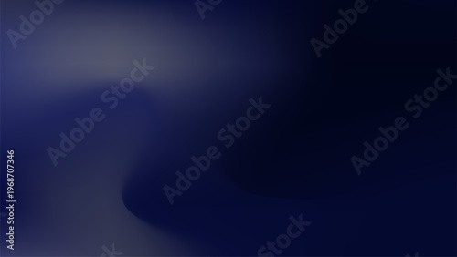Dark blue abstract gradient background with smooth shadow blend and deep modern color flow