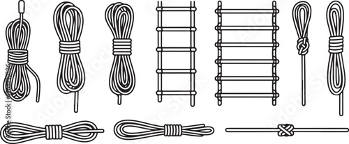 Collection of vintage lamp designs including floor lamps and desk lamps Vector