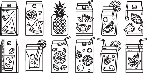 Symbolic drawings of figures, animals and artefacts with cultural and spiritual significance Vector