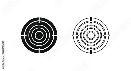 Target Practice: Bullseye Designs for Archery & Shooting Training Vector