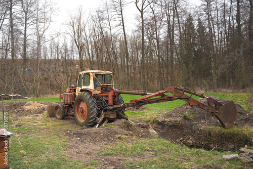 tractor excavator