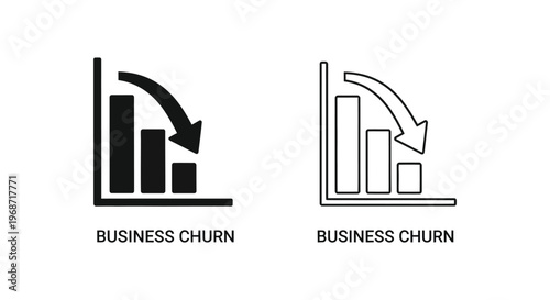 Understanding and Reducing Customer Business Churn Strategies Vector