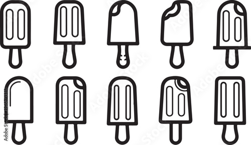 A pair of scissors with different colored handles and blades Vector