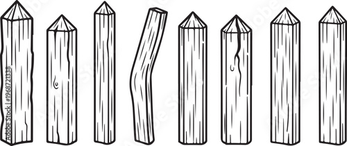 Various skirts in different styles and lengths for fashion illustration Vector