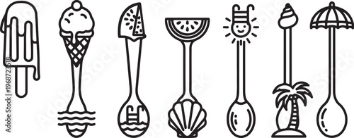 Collection of vintage and modern wire coat hangers in a single image Vector