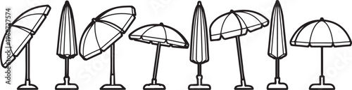 Various types of traditional lamps and lanterns on display Vector