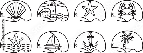 Hand-drawn illustrations of various everyday objects and symbols Vector